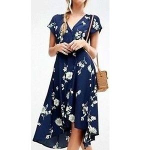 Free People Lost In You Midi Dress Button High
